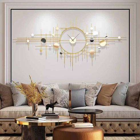 Geometric Metal Wall Clock